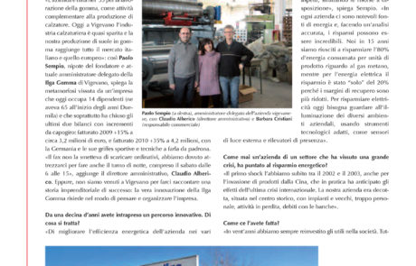 api Milano Magazine - Maggio 2011 - ILGA GOMMA - Per risparmiare energia bisogna far lavorare il cervello